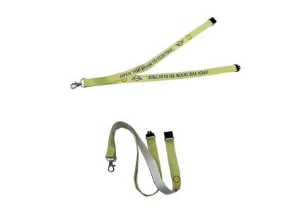 Single sided print Lanyard with break-away closure