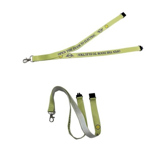 Single sided print Lanyard with break-away closure